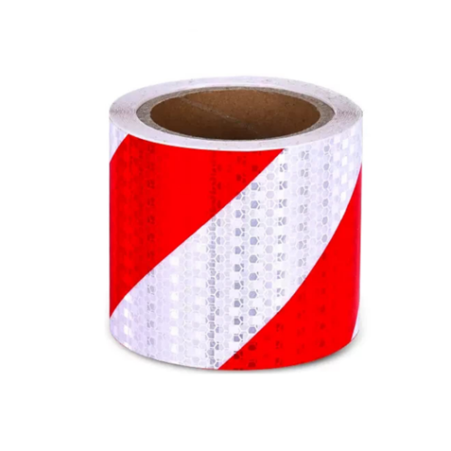 50mmx25M PVC Red/White Chevron Honey Comb Reflective Tape/Outdoor Waterproof Warning Tape