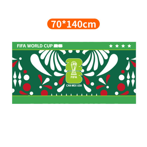 Custom Logo & Size World Cup Print Beach Towel Quick Dry Super Absorbent Large Sports Swimming Towel