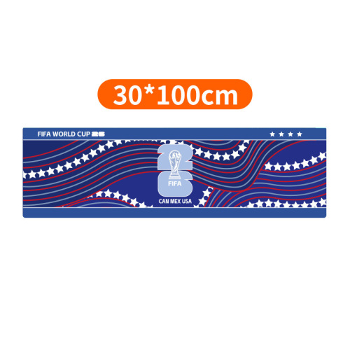 Custom 2026 World Cup Sports Towel Quick Dry Cooling Sweat Wicking Portable Yoga Running Gym Towel
