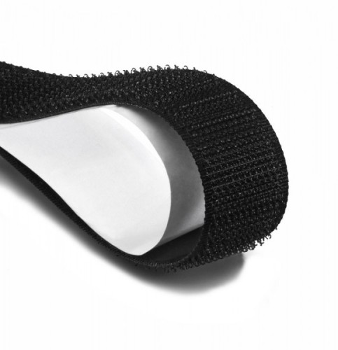 #20mmx2M Roll Self Adhesive Hook(only) Tape Black in Blister Card Packing