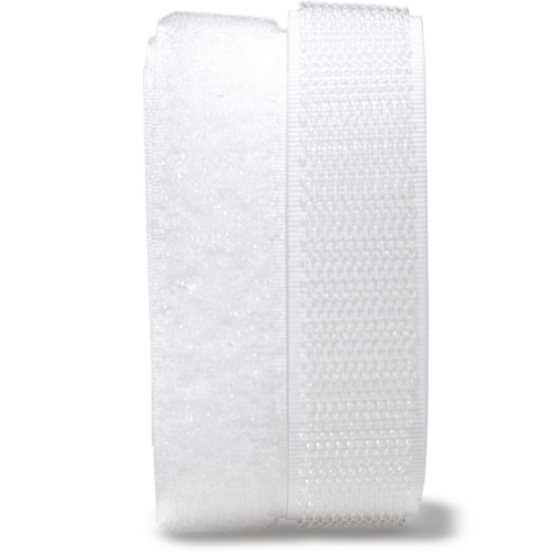 #20mmx2M Roll Adhesive Loop(only) Tape White in Blister Card Packing