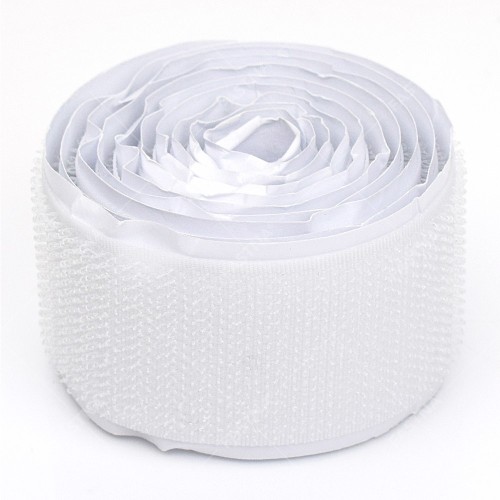 #20mmx2M Roll Adhesive Loop(only) Tape White in Blister Card Packing