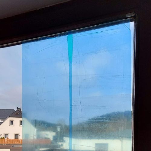 #40micx500mmx100M PE Adhesive Protective Film/Aluminum Alloy Doors and Windows Protective Film