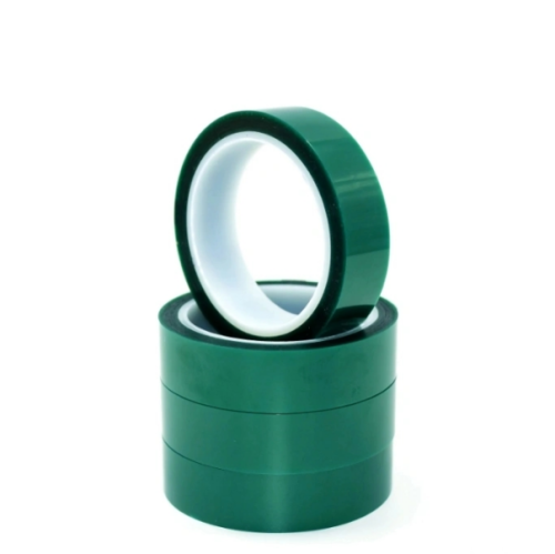 #65micx980mmx50M PET(25mic) High Temperature Silicone(40mic)Tape Green