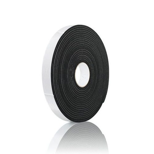 #1mmx25mmx5M Double Side Black IXPE Automotive Foam Sticky Tape With White Liner