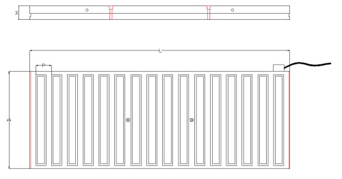 Electro-Permanent Magnetic Chuck with Long Strip & Square Grid Poles with holding force of 180 N/cm²