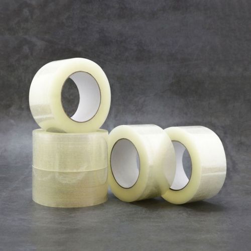 #45micx36mmx66M 8PK Clear Low Noise BOPP Packing Tape Transparent Waterproof Shipping Sealing Tape