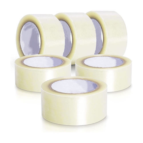 #45micx36mmx66M 8PK Clear Low Noise BOPP Packing Tape Transparent Waterproof Shipping Sealing Tape