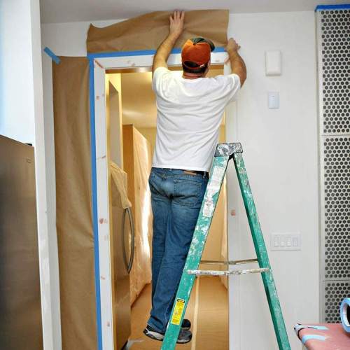 # 7micx4Mx5M Plastic Drop Film; Quick Covering Film 7mic; 4Mx5M Protecting Film