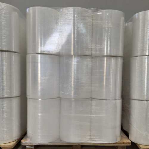 17mic/20mic/23micx500mmx50kgs Gross Weight LLDPE Stretch Wrap Jumbo Roll N.W.48.2kgs