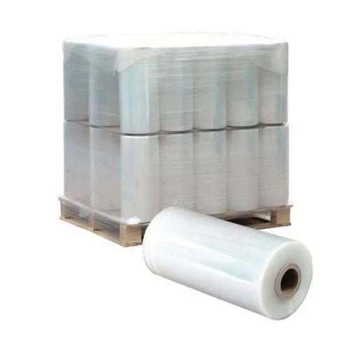 55kgs Gross Weight x17mic/20mic/23micx500mm LLDPE Stretch Film Jumbo Roll Papercore 1.8kgs