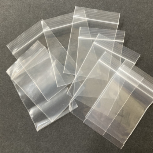 # 40micx40mmx60mm Resealable Zip Lock Bags 500Pcs