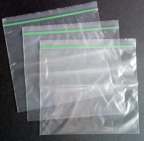 # 40micx15cmx18.3cm LDPE Grip Seal Bags Resealable Zip Lock 200pcs set