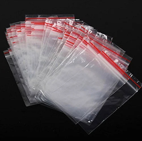 # 40micx10cmx12cm 200PK Reclosable Plain Self Zipper Lock Bags