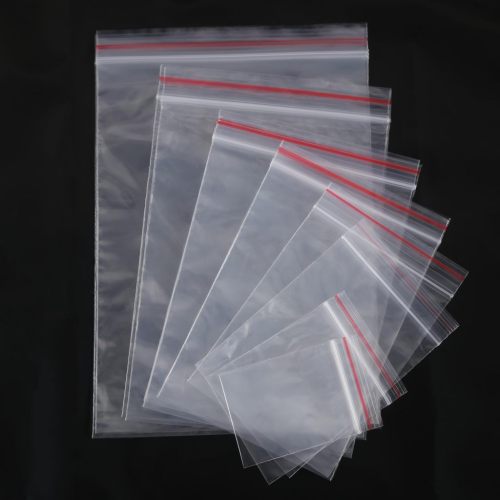 # 40micx10cmx12cm 200PK Reclosable Plain Self Zipper Lock Bags