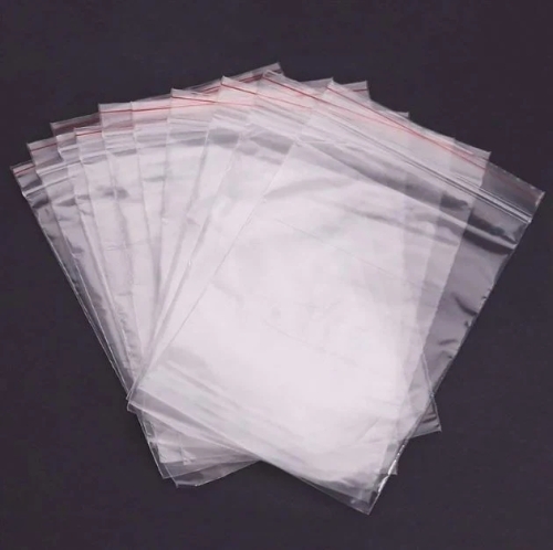 # 200Pcs 40micx115mmx155mm PE Zip Seal Bags Clear Zip Lock Food&Freezer Grip Self Seal