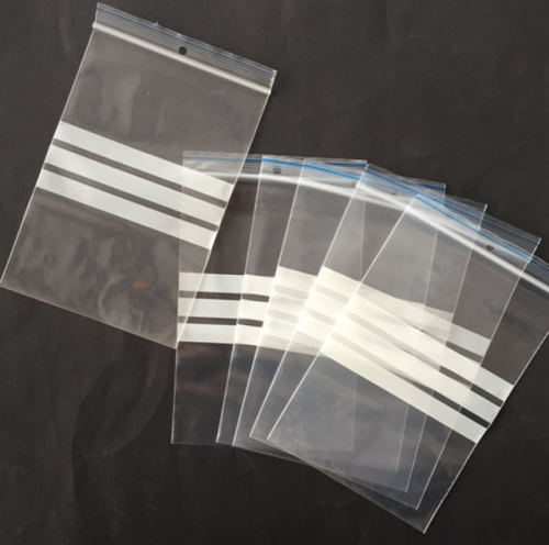 # 200Pcs 40micx115mmx155mm PE Zip Seal Bags Clear Zip Lock Food&Freezer Grip Self Seal