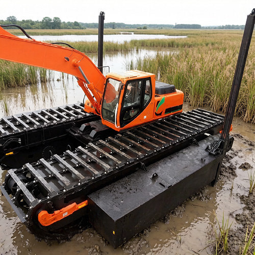 Key Features of Amphibious Excavator Pontoons