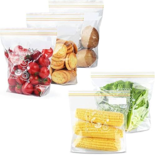 15PC LDPE Food Freezer Zip Lock Bags Resealable 24X25cm with Customized Printing