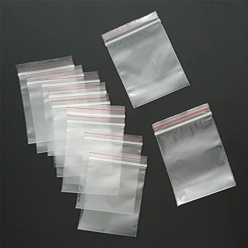 #100pcs 40micx160mmx215mm Clear LDPE Resealable Zip Lock Bags