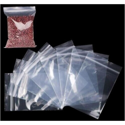 #100pcs 40micx160mmx215mm Clear LDPE Resealable Zip Lock Bags