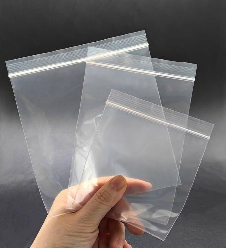 # 50pcs Zipper PE Plain Zip Lock Bags