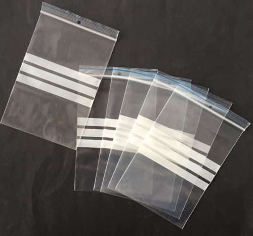 # 50pcs Zipper PE Plain Zip Lock Bags