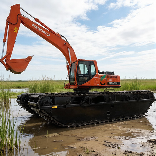 30 Ton Swamp Excavator for River Dredging Projects