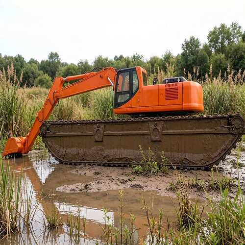40 Ton Swamp Excavator for Wetland and Dredging Projects