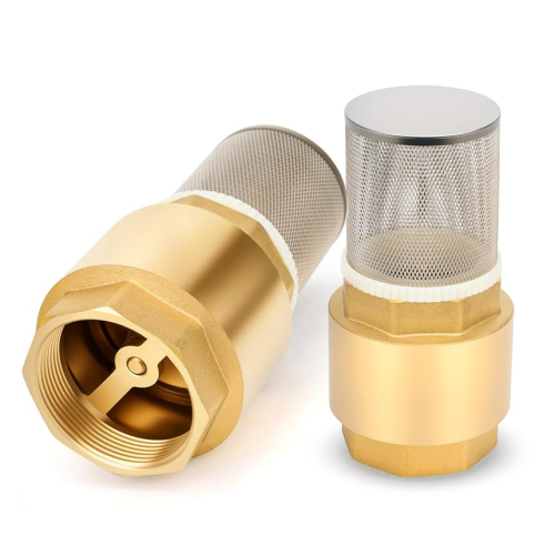 600 WOG High Pressure Brass Spring Check Valve One-Way Flow Vertical & Horizontal Brass In-Line Check Valve for Home Plu