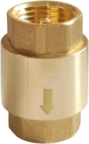 600 WOG High Pressure Brass Spring Check Valve One-Way Flow Vertical & Horizontal Brass In-Line Check Valve for Home Plu