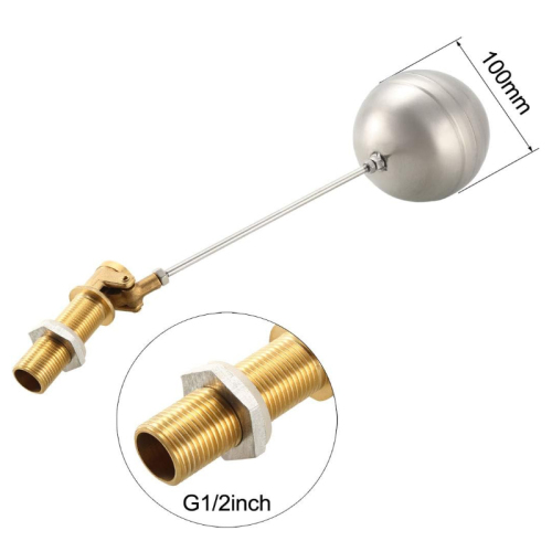 Factory Direct Durable Brass Float Ball Valve for Cooling Tower Systems Automatic Brass Water Tank Float Valve