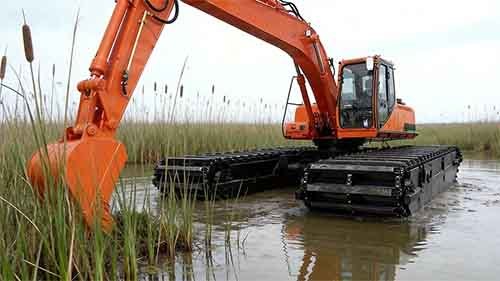 15 Ton Amphibious Excavator for Wetland Construction Projects