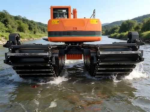 Wetland Construction Excavator for Soft Ground and Water Areas