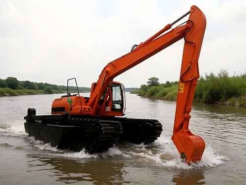 Wetland Construction Excavator for Swamp and River Dredging