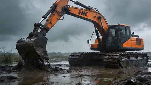 Durable Amphibious Excavators for Harsh Working Conditions