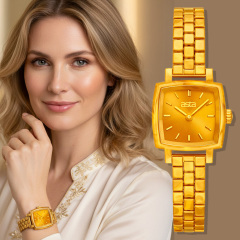 Asta Acetate Women Quartz Watches Square Case Sunray Dial Amber Handmade 2026 Trending Luxury B2B Bulk Supply EU Market