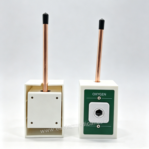 American-Style PB Medical Gas Terminal with Stainless Steel Enclosure Box O2 / Air / Vac / N2O Optional NFPA 99