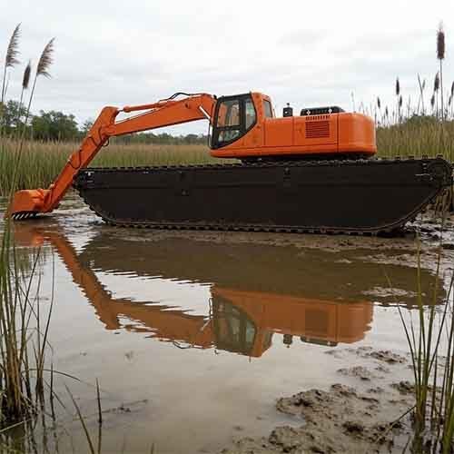 40 Ton Amphibious Excavator for Deep Water Dredging