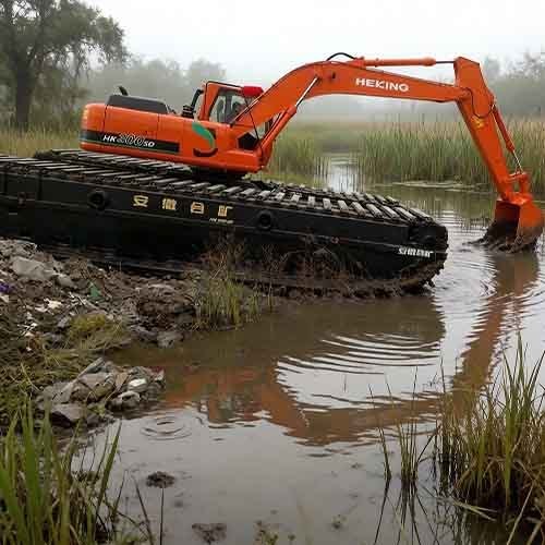 30 Ton Amphibious Excavator for River Dredging Projects
