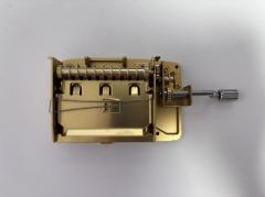 BRASS GOLDEN 30 TONE MUSIC BOX MOVEMENT PUNCH PAPER STRIP FOR CUSTOM MELODIES