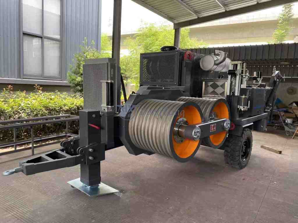 4 Conductors Stringing Equipments are exported for 380KV transmission line
