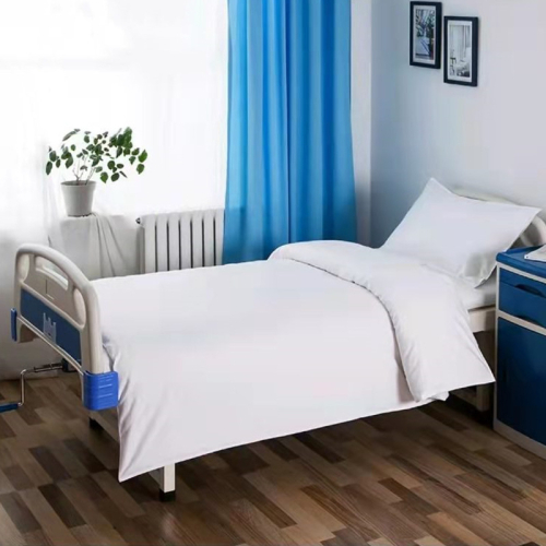 3 Piece White Hospital Bedding Set Nursing Home Durable Sheets Duvet Cover Pillowcase for Clinic Patient Room