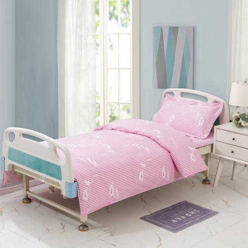 3 Piece White Hospital Bedding Set Nursing Home Durable Sheets Duvet Cover Pillowcase for Clinic Patient Room