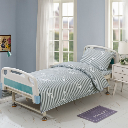 3 Piece White Hospital Bedding Set Nursing Home Durable Sheets Duvet Cover Pillowcase for Clinic Patient Room