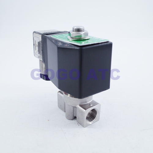 150Bar 2 Way Water High Pressure Solenoid Valve 1/4" BSP Car Wash Orifice 6mm N.C Stainless Steel 304 Valve