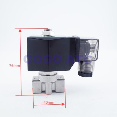 150Bar 2 Way Water High Pressure Solenoid Valve 1/4" BSP Car Wash Orifice 6mm N.C Stainless Steel 304 Valve