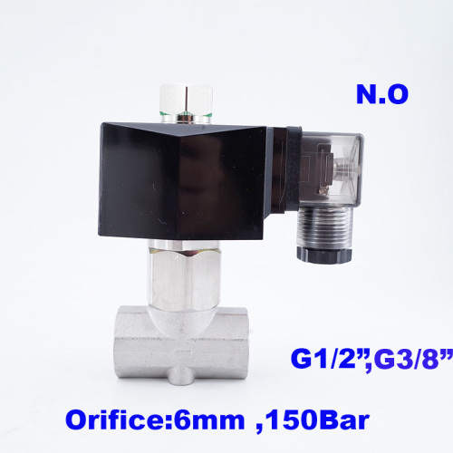 GSPG Car Wash Valve 150bar 2 Way Water High Pressure Solenoid Valve 3/8" 1/4" 1/2" BSP Normally Closed Open Valve NO