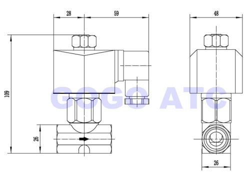 GSPG Car Wash Valve 150bar 2 Way Water High Pressure Solenoid Valve 3/8" 1/4" 1/2" BSP Normally Closed Open Valve NO