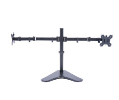 Dual LED LCD Monitor Free-Standing Desk Stand for 2 Screens up to 27 Inch